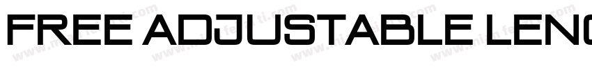 Free adjustable length字体转换